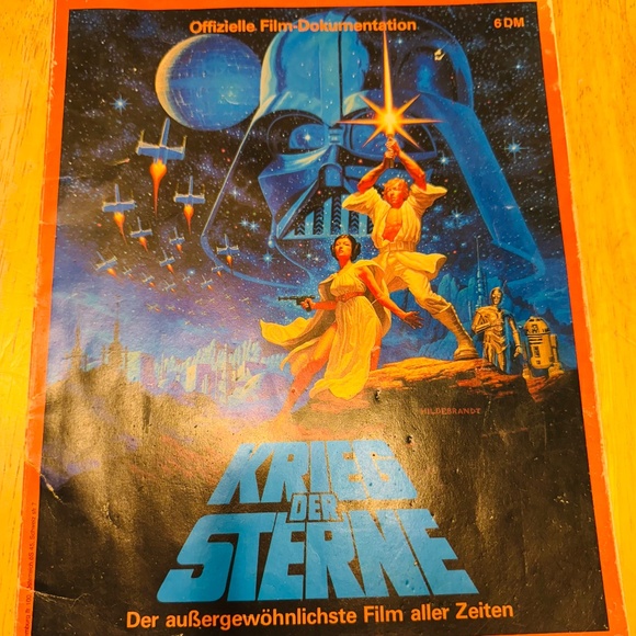 German Star Wars Movie Document From 1977 - Picture 1 of 6